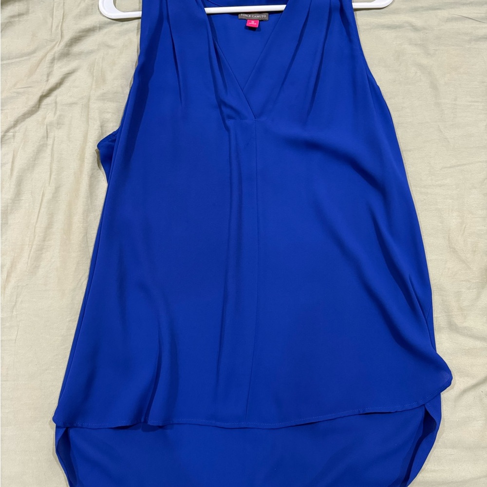 Vince Camuto Blue Sleeveless Top